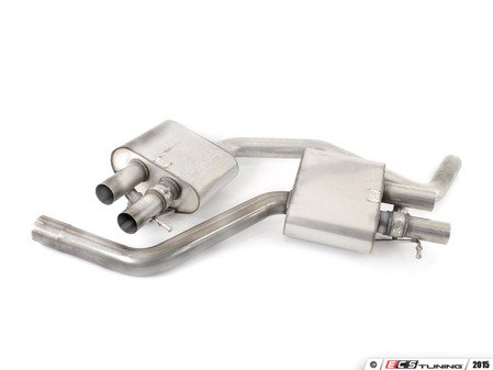 ES#2827584 - SSXAU469 - D4 S8 4.0T Cat-Back Exhaust System - Non-Resonated - Valved - 2.76" stainless steel with quad 100mm black Cerakote tips - Milltek Sport - Audi