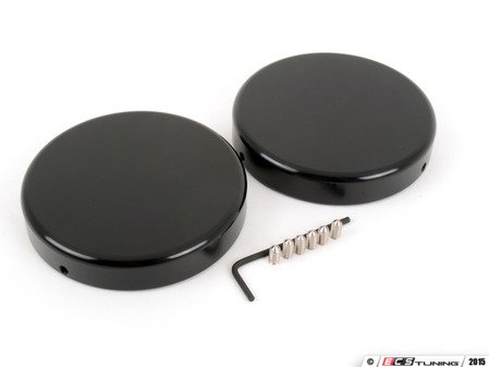 ES#2984689 - J008-BLK - Strut Cap Set - Black Anodized - (NO LONGER AVAILABLE) - Billet aluminum strut caps to replace your likely cracked, black plastic ones - JCAPS - 