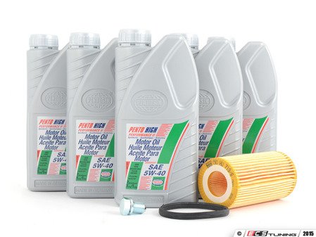 ES#2972986 - 06D115562KT13 -  Oil Service Kit - Includes Pentosin 5w-40 oil, Mann filter, and OE style drain plug - Assembled By ECS - Audi