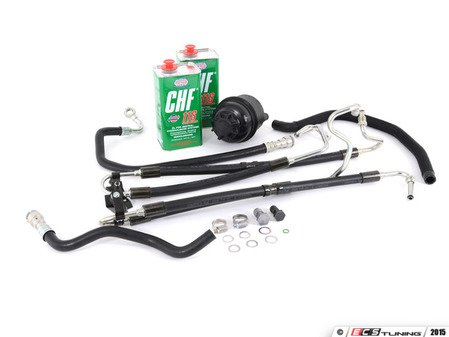 ES#2981628 - 32416774215KT - Power Steering Service Kit - Includes reservoir with cap, lines, bolts & crush washers, and fluid - Assembled By ECS - BMW