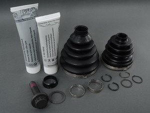 ES#2992145 - 1K0498201DSKKT - CV Boot Refresh Kit - Why risk tearing the same axle out twice? Includes both boots and hardware to service one axle. - Genuine Volkswagen Audi - Volkswagen