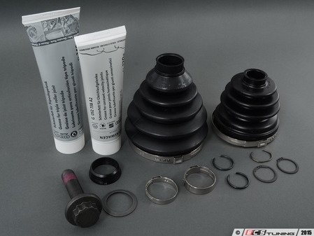 ES#2992145 - 1K0498201DSKKT - CV Boot Refresh Kit - Why risk tearing the same axle out twice? Includes both boots and hardware to service one axle. - Genuine Volkswagen Audi - Volkswagen