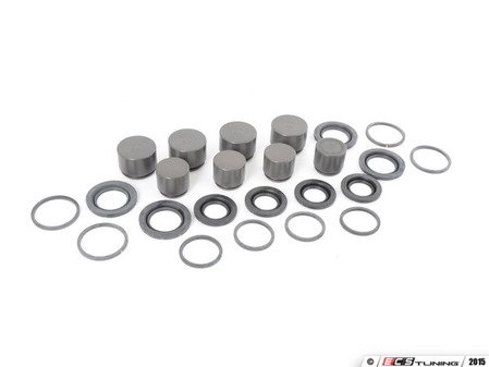 ES#2842069 - 95135191910KT - Caliper Piston Seal Rebuild Kit - includes new pistons and piston seals for both front calipers - Genuine Porsche - Audi Volkswagen