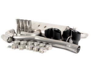 ES#2827585 - SSXAU470 - 8V S3 Cat-Back Exhaust System - Non-Resonated - Valved - 3" stainless steel with quad 100mm black Cerakote tips - Milltek Sport - Audi