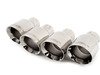 ES#2918046 - SSXAU381KT4 - Turboback Exhaust System - Resonated - Valved - 3" Large bore downpipe with Hi-Flow Sports cat and 3" stainless steel cat-back with quad 100mm polished tips - Milltek Sport - Audi