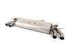 ES#2918046 - SSXAU381KT4 - Turboback Exhaust System - Resonated - Valved - 3" Large bore downpipe with Hi-Flow Sports cat and 3" stainless steel cat-back with quad 100mm polished tips - Milltek Sport - Audi