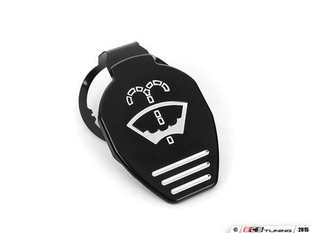 ES#2984681 - J003-BLK - Washer Fluid Reservoir Cap - Black Anodized - (NO LONGER AVAILABLE) - Billet aluminum washer fluid cap to replace your blue plastic one - JCAPS - 