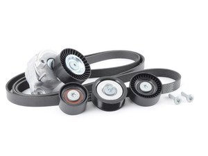 ES#2792696 - 0019938396KT4 - Accessory Belt Kit - Level 2 - Includes accessory belt, belt tensioner assembly and idler pulleys - Assembled By ECS - Mercedes Benz