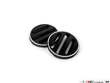 ES#2984685 - J005-BLK - Dash Vent Set - Black Anodized - (NO LONGER AVAILABLE) - Billet aluminum replacements for your black plastic dashboard vents - JCAPS - 