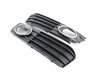 ES#2840988 - 8k0807681a01ckt1 - Fog Light Grille Set - Satin Black - Grille set with chrome fog trim to upgrade your all black grilles - Bremmen Parts - Audi
