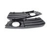 ES#2840988 - 8k0807681a01ckt1 - Fog Light Grille Set - Satin Black - Grille set with chrome fog trim to upgrade your all black grilles - Bremmen Parts - Audi