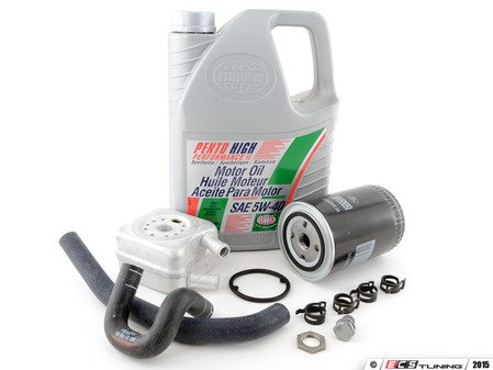 ES#2973079 - 028117021LKT6 - Oil Cooler Replacement Kit - Stage 2 - Includes the necessary components to replace your oil cooler and perform an engine oil service - Assembled By ECS - Audi