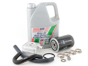ES#2973072 - 028117021LKT4 - Oil Cooler Replacement Kit - Stage 2 - Includes the necessary components to replace your oil cooler and perform an engine oil service - Assembled By ECS - Audi