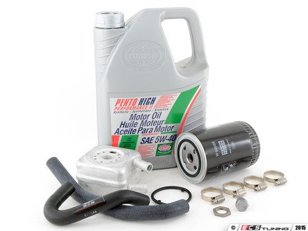 ES#2973072 - 028117021LKT4 - Oil Cooler Replacement Kit - Stage 2 - Includes the necessary components to replace your oil cooler and perform an engine oil service - Assembled By ECS - Audi