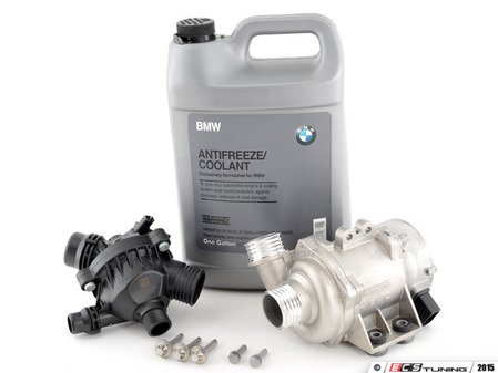 ES#2960237 - 11517586925KT8 -  Water Pump And Thermostat Kit - Includes everything you need to replace your water pump and thermostat. Featuring high-quality, European-made water pump and thermostat. - Assembled By ECS - BMW