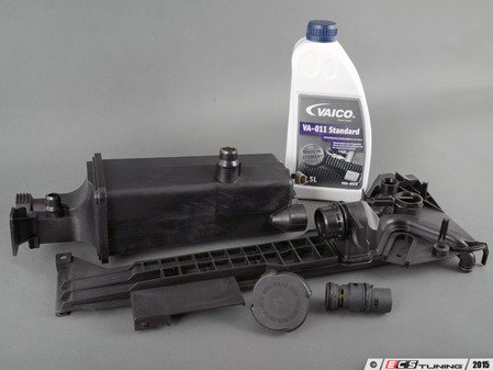 ES#2795125 - 17117573781KT5 - Expansion Tank Replacement Kit - Level 2 - Upgraded to include a new transmission thermostat and mounting plate - both commonly damaged during expansion tank replacement. - Assembled By ECS - BMW