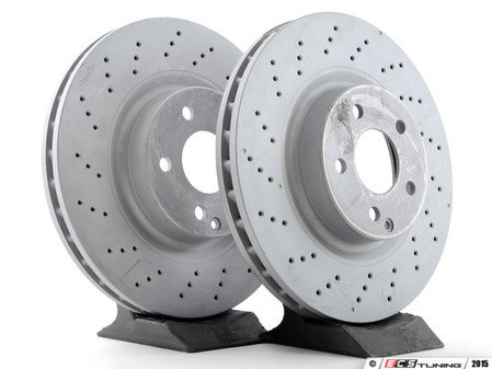 ES#2618409 - 2304210812KT3 - Front Brake Rotors - Pair - Includes left and right front brake rotors - Zimmermann - Mercedes Benz