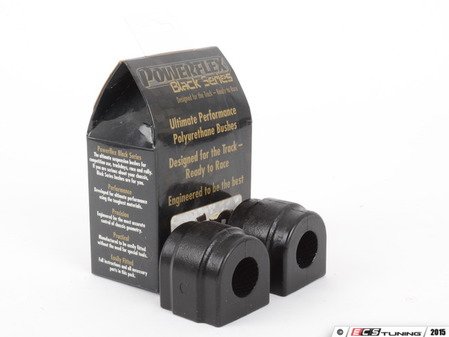 ES#2650684 - PFF5-4602-27Bx2 - Race Polyurethane Front Sway Bar Bushing Set - Stiffer bushings allow sway bars to work at their fullest potential. For 27mm front sway bar. - Powerflex Black Series - BMW