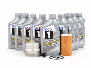 ES#2992143 - 99610722553KT18 - Oil Service Kit With ECS Magnetic Drain Plug and Billet Oil Filter Cap - (NO LONGER AVAILABLE) - Everything you will need to complete an oil change on your 997 Turbo or GT2 - Assembled By ECS - 