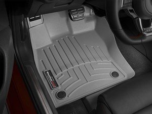 ES#3194910 - 464961KT - Front And Rear FloorLiner DigitalFit Kit - Gray - Laser measured for perfect fitment and ultimate protection against moisture and debris - WeatherTech - Audi