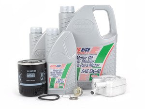 ES#2973049 - 078117021AKT2 -  Oil Cooler Replacement Kit  - Includes the necessary components to replace your oil cooler and perform an engine oil service - Assembled By ECS - Audi