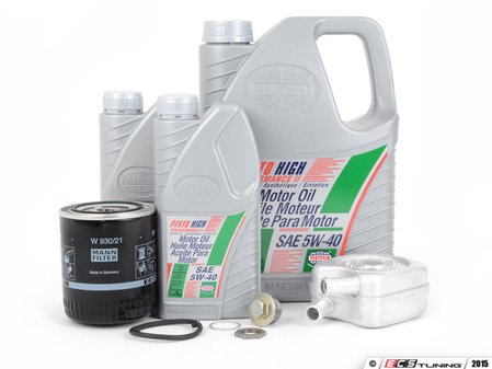 ES#2973049 - 078117021AKT2 -  Oil Cooler Replacement Kit  - Includes the necessary components to replace your oil cooler and perform an engine oil service - Assembled By ECS - Audi