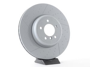 ES#2918585 - 34106797603 - Zimmermann Coat Z Brake Disc - Slotted and Dimpled - 370x30mm - Priced Each - Zimmermann - BMW