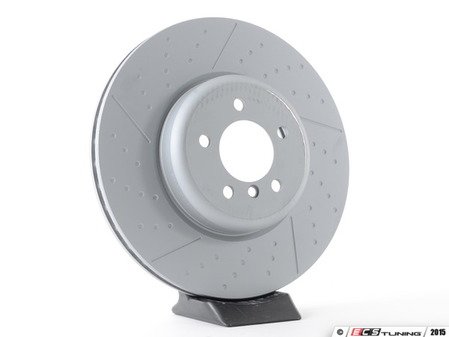 ES#2918585 - 34106797603 - Zimmermann Coat Z Brake Disc - Slotted and Dimpled - 370x30mm - Priced Each - Zimmermann - 