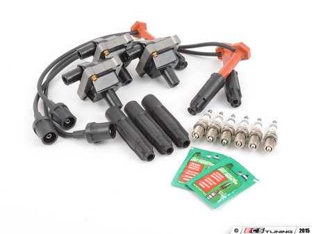 ES#2771555 - 0001587503KT3 - Ignition Service Kit  - Includes Three (3) Meyle Coil Packs, Three (3) Karlyn Spark Plug Wires, Three (3) Karlyn Spark Plug Connectors , And Six (6) Bosch Spark Plugs - Assembled By ECS - Mercedes Benz