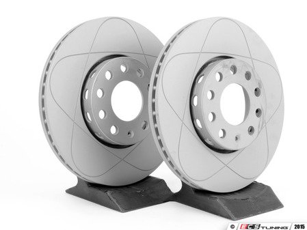 ES#2855122 - 8e0615301qkt7KT8 - Front Brake Rotors - Pair (288x25) - Restore the stopping power in your vehicle - ATE - Audi Volkswagen