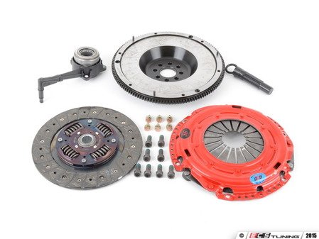 ES#3098728 - kmk7fssoKT - Stage 3 Daily Clutch Kit - With Steel Flywheel - Designed for high-powered street cars while capable enough to handle the track. Conservatively rated at 500ft/lbs. - South Bend Clutch - Volkswagen