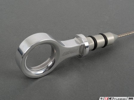 ES#2975659 - 006129ECS0101KT2 - Billet Engine Oil Dipstick & Funnel - Polished Handle - A more durable and aesthetically pleasing addition to your engine bay - ECS - Audi