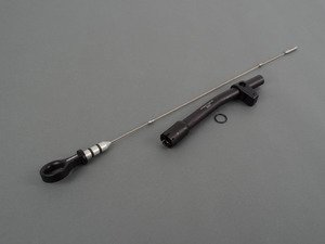 ES#2975675 - 009380ECS0102KT2 - Billet Engine Oil Dipstick & Funnel - Black Anodized Handle - (NO LONGER AVAILABLE) - A more durable and aesthetically pleasing addition to your engine bay - ECS - 