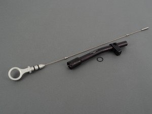 ES#2975676 - 009380ECS0103KT2 - Billet Engine Oil Dipstick & Funnel - Silver Anodized Handle - (NO LONGER AVAILABLE) - A more durable and aesthetically pleasing addition to your engine bay - ECS - 