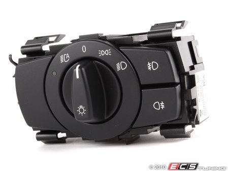 ES#1866753 - 61316932796 - European Headlight Switch - Black - Allows operation of the rear fog lamps - Genuine European BMW - BMW