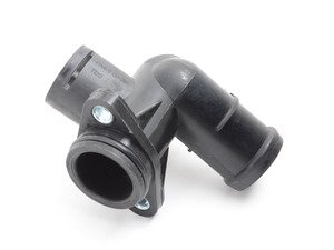 ES#2813065 - 06D121133A - Coolant Hose Flange  - Located rear engine, this flange houses the temp sensor - Hamburg Tech - Audi