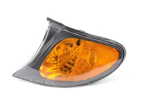ES#2952088 - 63137165859 - E46 Front Turn Signal Assembly - Left - Smoke ring around a amber center side marker - TYC - BMW