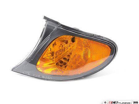ES#2952088 - 63137165859 - E46 Front Turn Signal Assembly - Left - Smoke ring around a amber center side marker - TYC - BMW