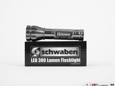 ES#2972293 - 015254SCH01A - Schwaben LED 300 Lumen Flashlight - (NO LONGER AVAILABLE) - Pierce the darkness with this super bright LED flashlight. This baby can throw a beam of light up to 136 yards. - Schwaben - 