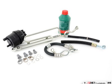 ES#2986596 - 32411141953KT - Power Steering Service Kit - Includes reservoir with cap, lines, bolts & crush washers, and fluid - Assembled By ECS - BMW