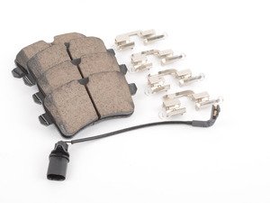 ES#2762135 - EUR1547 - Rear Euro Ceramic Brake Pad Set - For those looking for a low dust replacement brake pad - Akebono - Audi
