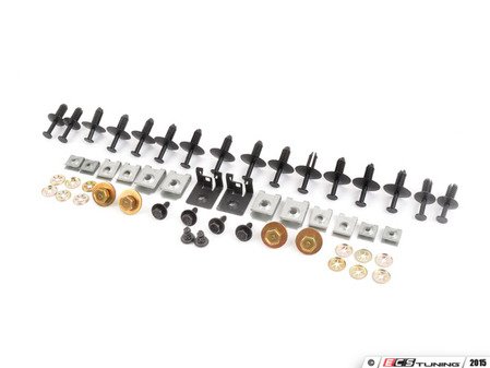 ES#2954390 - 51112294577 - E39 Front Bumper Installation Hardware - (NO LONGER AVAILABLE) - All of the clips, screws, expanding rivets, and speed nuts you will need to install your front bumper. - Genuine BMW - 