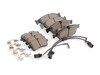 ES#2992552 - 4g0698151bKT - Front & Rear Euro Ceramic Brake Pad Kit - Ceramic composite developed to meet low dust & noise requirements, includes front and rear pads - Akebono - Audi