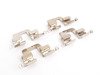 ES#2992552 - 4g0698151bKT - Front & Rear Euro Ceramic Brake Pad Kit - Ceramic composite developed to meet low dust & noise requirements, includes front and rear pads - Akebono - Audi