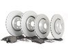 ES#2836933 - 8J0615301GKT4 - Front & Rear Brake Service Kit - Featuring ECS V5 plain rotors and ECS DD23 Daily Driver ceramic pads - Assembled By ECS - Audi