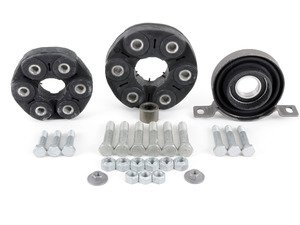 ES#2763356 - 26117503159kt1 - Driveshaft Overhaul Kit - With Giubo and CSB - Includes flex disc (giubo) center support bearing (csb) and required hardware for installation - Assembled By ECS - BMW