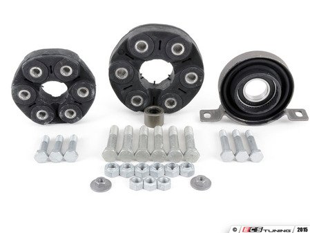 ES#2763356 - 26117503159kt1 - Driveshaft Overhaul Kit - With Giubo and CSB - Includes flex disc (giubo) center support bearing (csb) and required hardware for installation - Assembled By ECS - BMW