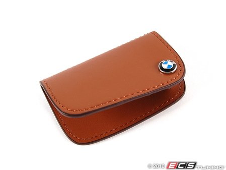 ES#256663 - 80232149934 - Nappa Leather Key Case - Brown - (NO LONGER AVAILABLE) - Covers the late model BMW key fob - Genuine BMW - 