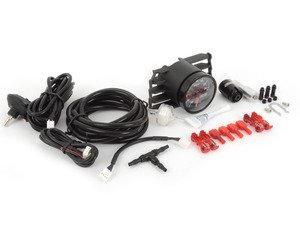 ES#2951410 - 006472ECS01AKT1 -  ECS Angled Vent Pod Boost Gauge Kit (White / Red Needle)  - Includes ECS 30in Hg/30 PSI Electronic Boost Gauge, ECS Vent Pod & ECS Manifold Port Boost Tap - ECS - Volkswagen