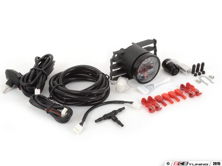 ES#2951410 - 006472ECS01AKT1 -  ECS Angled Vent Pod Boost Gauge Kit (White / Red Needle)  - Includes ECS 30in Hg/30 PSI Electronic Boost Gauge, ECS Vent Pod & ECS Manifold Port Boost Tap - ECS - Volkswagen